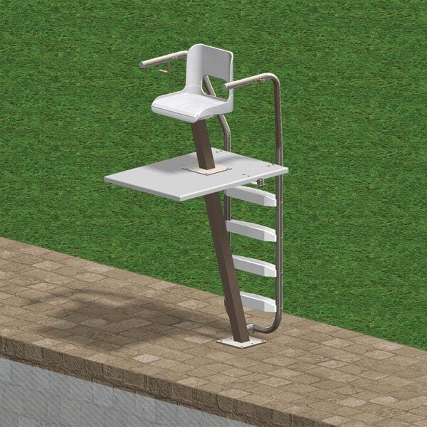 Sapphire 6′ Permanent Lifeguard Chair